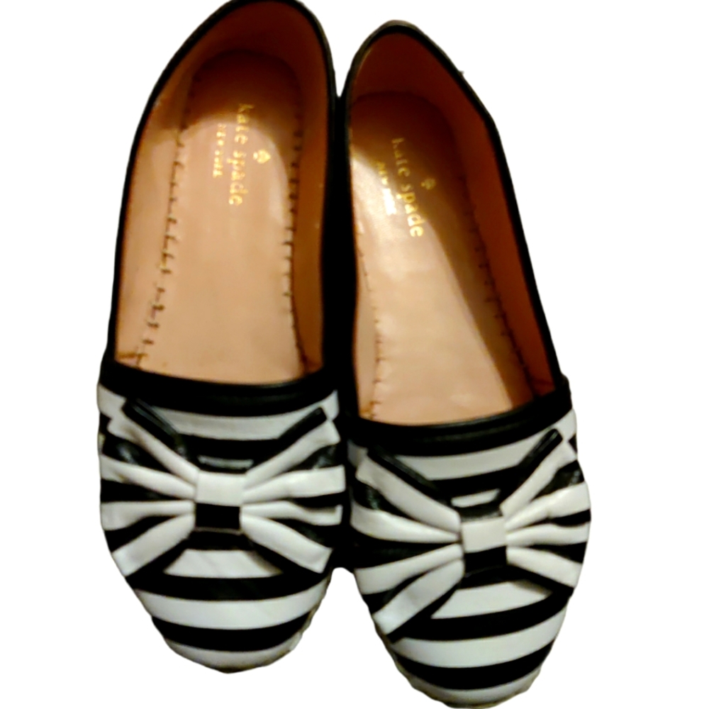 Kate Spade striped espadrille with bow